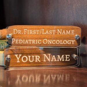 Custom Desk Name Plate - Personalized Office Name Sign