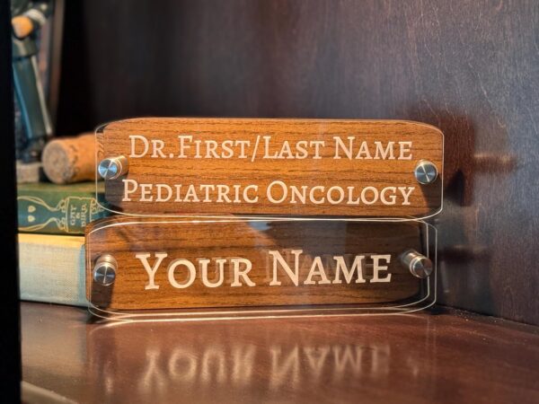 Custom Desk Name Plate - Personalized Office Name Sign