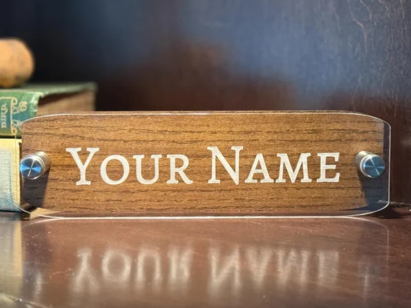 Custom Desk Name Plate - Personalized Office Name Sign