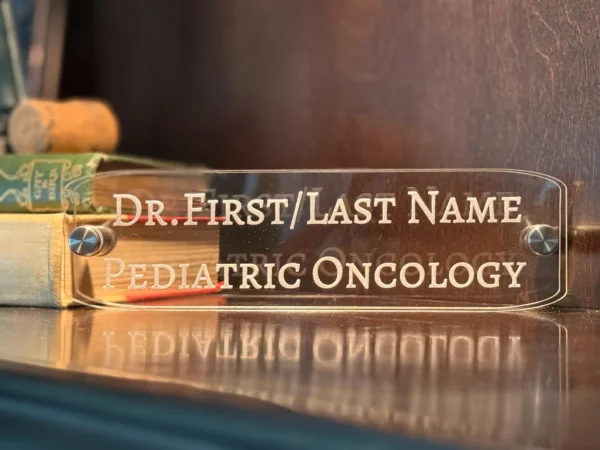 Custom Desk Name Plate - Personalized Office Name Sign