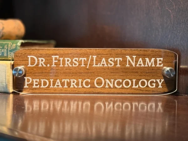 Custom Desk Name Plate - Personalized Office Name Sign
