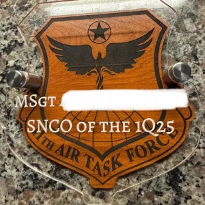 Quarterly Awards Personalized Plaque Military Going Away Gift