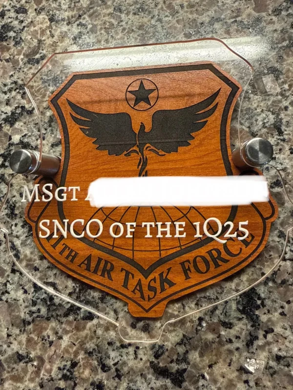 Quarterly Awards Personalized Plaque Military Going Away Gift