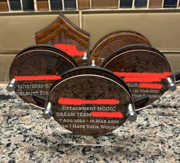 Quarterly Awards Personalized Plaque Military Going Away Gift